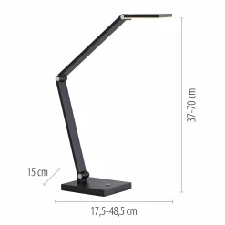 Paul Neuhaus LED-Tischleuchte 1flg grau^ Tischleuchten