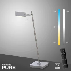 Paul Neuhaus LED-Tischleuchte 1flg silberfarben^ Tischleuchten