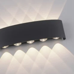 Paul Neuhaus LED-Wandleuchte 10flg schwarz^ Außenwandleuchten|Außenleuchten