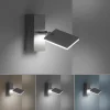 Deckenleuchten|Wandleuchten>Paul Neuhaus LED-Wandleuchte 1flg silberfarben