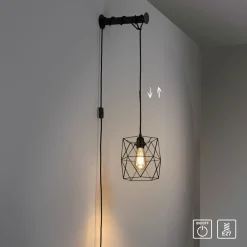 Wandleuchten>Paul Neuhaus Wandleuchte 1flg schwarz