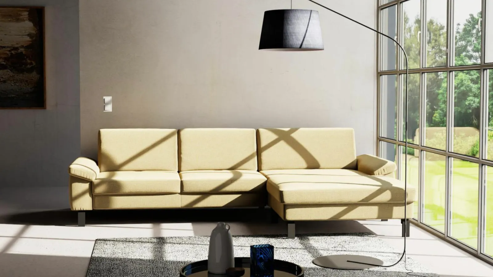 Sofas & Couches> Polstergarnitur gelb