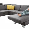Sofas & Couches> Polstergarnitur grau