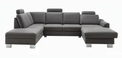 Sofas & Couches> Polstergarnitur grau