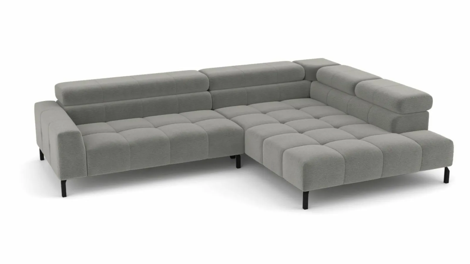 Sofas & Couches> Polstergarnitur grau