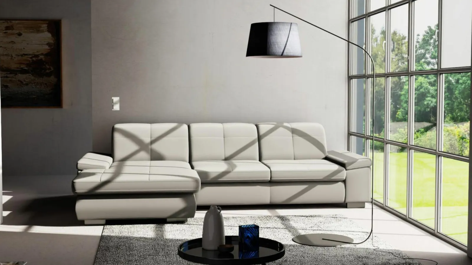 Polstergarnitur schwarz^ Sofas & Couches