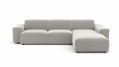 Sofas & Couches> Polstergarnitur silberfarben