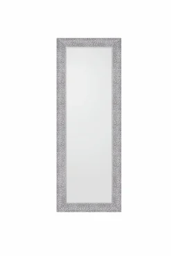 Rahmenspiegel mit Facette schwarzsilberfarben^ Spiegel