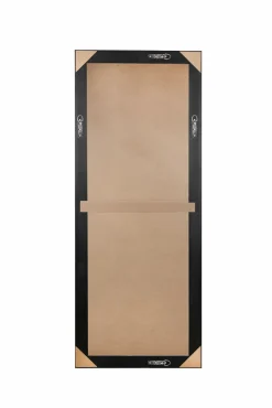 Rahmenspiegel mit Facette schwarzsilberfarben^ Spiegel