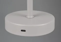 Reality Leuchten LED - Akku - Tischleuchte 1flg grau^ Tischleuchten