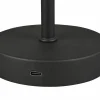 Reality Leuchten LED - Akku - Tischleuchte 1flg schwarz^ Tischleuchten