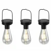 Reality Leuchten LED-Solar-Pendelleuchte 3flg schwarz^ Außenleuchten|Solarleuchten