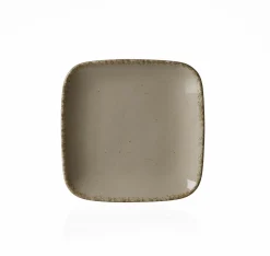 Dessertteller>Ritzenhoff & Breker Beilagenteller eckig 14,5cm graubraun