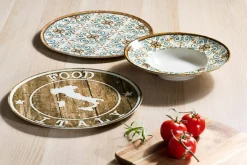 Pasta & Pizzateller>Ritzenhoff & Breker Pastateller 27cm braunblauweiß