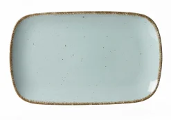 Serviergeschirr>Ritzenhoff & Breker Platte eckig 33x20cm blaubraun