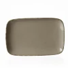 Serviergeschirr>Ritzenhoff & Breker Platte eckig 24x15,5cm graubraun