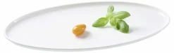 Ritzenhoff & Breker Platte mit Rand oval 36x20cm weiß^ Serviergeschirr