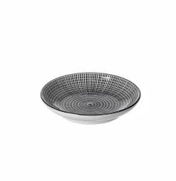 Ritzenhoff & Breker Schale flach 10cm weißschwarz^ Schüsseln & Schalen
