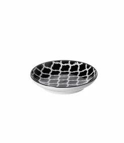 Schüsseln & Schalen>Ritzenhoff & Breker Schale flach 10cm weißschwarz