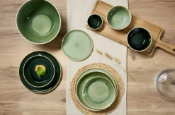 Suppenteller>Ritzenhoff & Breker Servierschale 24,5cm beigegrün