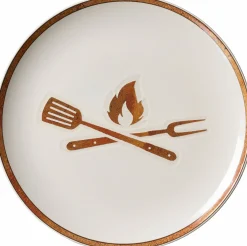 Ritzenhoff & Breker Speiseteller 26cm rund weißbraun^ Speiseteller