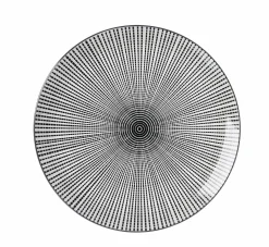 Ritzenhoff & Breker Speiseteller 26,5cm weißschwarz^ Speiseteller