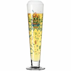 Ritzenhoff Cristal Bierglas 390ml rotblaubraungrün^ Biergläser