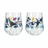 Schnapsgläser|Gläsersets>Ritzenhoff Cristal 2er Ginglas 710ml schwarzgoldfarben