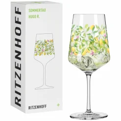 Longdrinkgläser>Ritzenhoff Cristal Hugoglas 544ml gelbpinkgrün