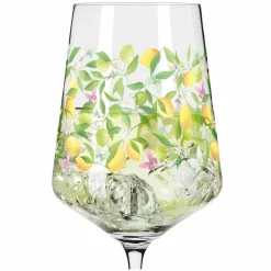 Longdrinkgläser>Ritzenhoff Cristal Hugoglas 544ml gelbpinkgrün