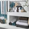 Handtücher>Ross Walkfrottier-Handtuch blaugrün