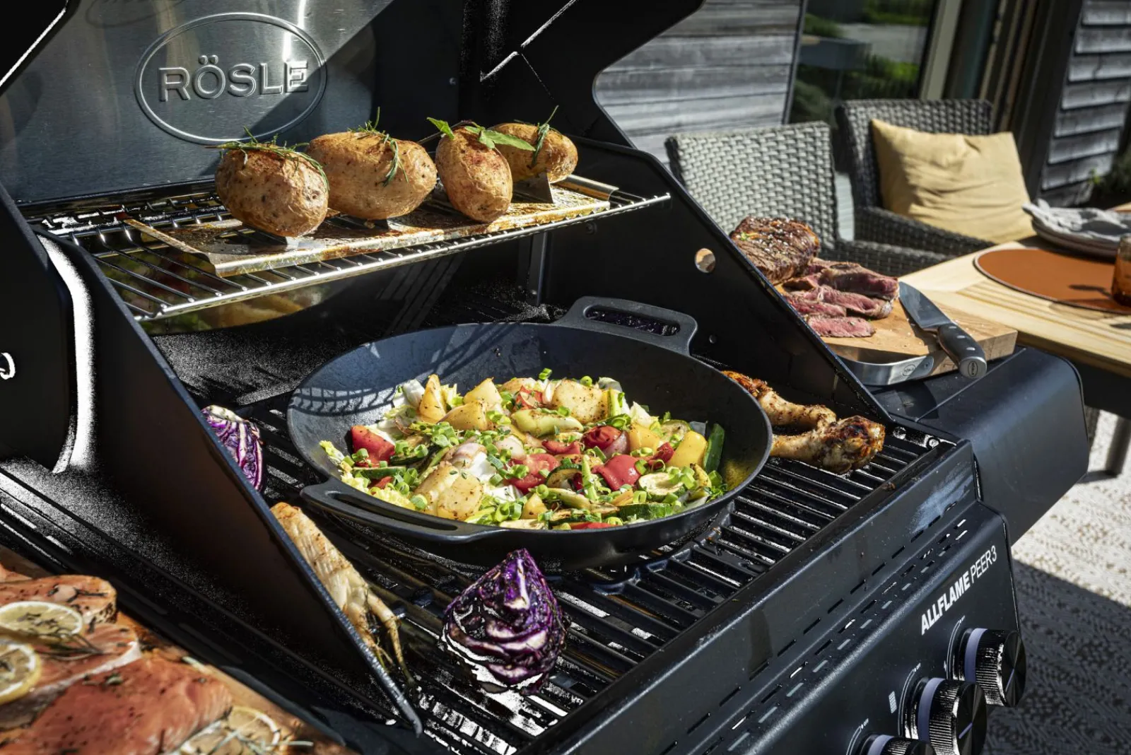 Gasgrills>Rösle Gasgrill schwarz