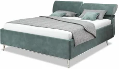 Polsterbetten|Betten>ruf Designbett grün