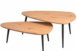 2-Satztisch braun^ Couch- & Beistelltische