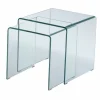 2-Satztisch transparent^ Couch- & Beistelltische