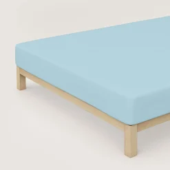 schlafgut Casual-Spannbettlaken blau^ Bettlaken