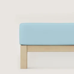 schlafgut Casual-Spannbettlaken blau^ Bettlaken