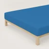 schlafgut Premium-Spannbettlaken blau^ Bettlaken
