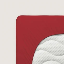 schlafgut Premium-Spannbettlaken rot^ Bettlaken