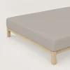 Bettlaken>schlafgut Premium-Spannbettlaken braun