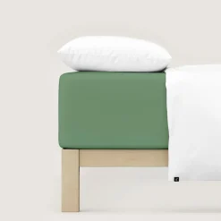 schlafgut Pure-Boxspring-Spannbettlaken grün^ Bettlaken