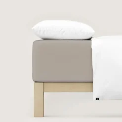 schlafgut Pure-Boxspring-Spannbettlaken braun^ Bettlaken