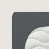 Bettlaken>schlafgut Pure-Boxspring-Spannbettlaken grau