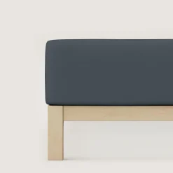 schlafgut Pure-Boxspring-Spannbettlaken grau^ Bettlaken