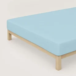 schlafgut Pure-Spannbettlaken blau^ Bettlaken