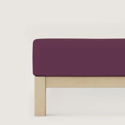 Bettlaken>schlafgut Pure-Spannbettlaken violett