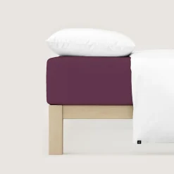 Bettlaken>schlafgut Pure-Spannbettlaken violett