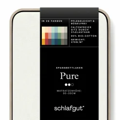 schlafgut Pure-Spannbettlaken weiß^ Bettlaken