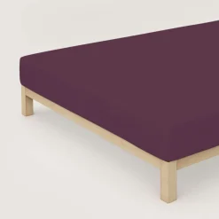 schlafgut Pure-Spannbettlaken violett^ Bettlaken