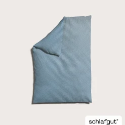 Satin|Bettbezüge>schlafgut WOVEN-FADE-Bettbezug blau